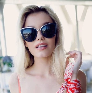 NEW QUAY My Girl Black / Smoke Sunglasses - Picture 1 of 4