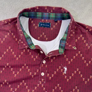 Camisa Polo William Murray Para Hombres 2XL Taza de Cerveza Roja Estampado Completo Golf Rendimiento - Imagen 1 de 9