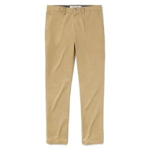 Pantalón chino caqui Lacoste beige calce ajustado para hombre W33 W33 L34 HH9553 - Imagen 1 de 4