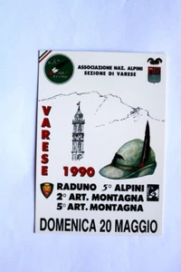 CARTOLINA COMMEMORATIVA RADUNO 5° ALPINI 2° E 3° ART.MONTAGNA 1990 (F4505) - Afbeelding 1 van 2