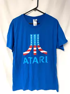 Freeze New York Atari Blue Short Sleeve T-shirt Size XXL Stars And Stripes Logo - Picture 1 of 3