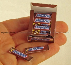 Snickers de embalaje. Juego Desayuno Casa de Muñecas Miniaturas Decoración Accesorios Muñecas  - Imagen 1 de 12