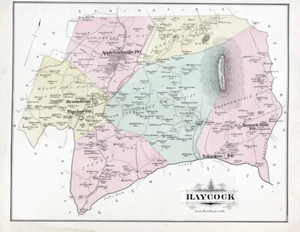 1891 Map of Haycock Township Bucks County Pennsylvania - Picture 1 of 2