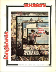 1976 Oklahoma Sooners v Texas Longhorns Program 10/9/76 Ex 29623 - Picture 1 of 1