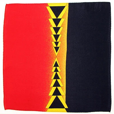 Rush Limbaugh Men's 100% Silk Pocket Square Handkerchief Dress Arrows Red Hanky - Image 1 of 2