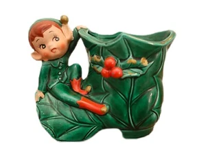 RARE Vintage Inarco Elf Boot Planter E 2512 Christmas Whimsical - Picture 1 of 15