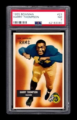 1955 Bowman #23 Thompson PSA 7 NM - Image 1 of 2