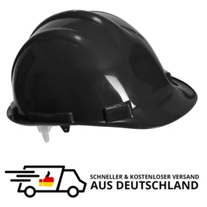 Portwest Expertbase Schutzhelm Bauhelm Sicherheitshelm, PW50, Schwarz - Bild 1 von 3