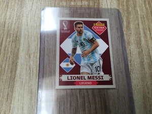PANINI EXTRA STICKER FIFA WORLD CUP QATAR 2022 MESSI. LEGEND BASE - Foto 1 di 2
