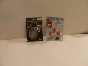 Duck Dynasty Talking Keychain and Angry Birds Collectable Erasers New - Picture 1 of 2