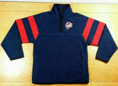IOWA STATE CYCLONES 1/4 Zip 100% Polyester Fleece Jacket M Youth Medium (10-12) Cover