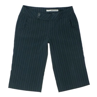 Pantalones Skimmer DKNY 10 Gris Carbón Rayas Ligeros Mujer Medidas 34x17 Foto 1 de 4