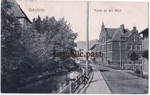 AK Postkarte Oebisfelde Ldkr. Börde, Partie an der Aller 1922 (P58) - Bild 1 von 2