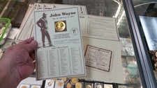 JOHN WAYNE THE DUKE U.S. Mint Commemorative 24 Karat GOLD PLATED MEDAL & CERT