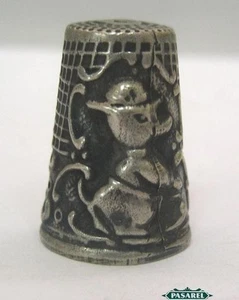 Fine Vintage Continental Sterling Silver Thimble - Picture 1 of 4