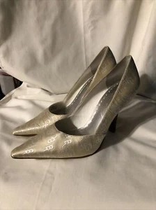 BCBGirls Ivory Logo Women’s 7B High Heels Pumps Pointed Toe Stilettos “Katchen5” - Picture 1 of 14