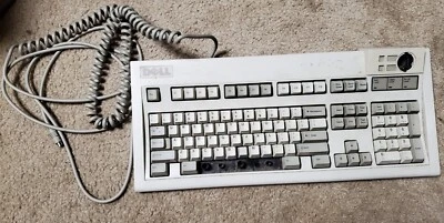 Dell M5-2 Clicky Keyboard PS/2 LEXMARK missing Space & trackball 1369907 1994 - Image 1 of 4