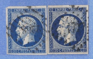 REF:A14F-35-N°:14A  tirages: bleu bouche ouverte + bleu  sur jaune bouche fermée - Picture 1 of 1