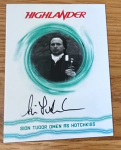 HIGHLANDER MOVIE EXPANSION SET: AUTOGRAPH CARD SION TUDOR OWEN BWST2 (xx/44) - Picture 1 of 2