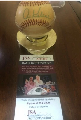 Al Kaline Autograph Rawlings MLB Baseball JSA / COA - Image 1 of 2