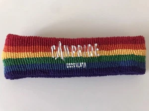 Rainbow Gay Can Pride LGBT Headband Headwear Terry Cloth Costume Accessory NEW - Picture 1 of 5