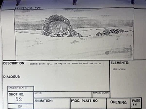 Star wars storyboards Empire Strikes Back movie props CHEWBACCA PROBE DROID Art - Picture 1 of 16