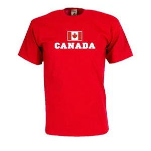 T-Shirt KANADA (Canada), Flag Shirt Herren Fanshirt mit Flagge (WMS02-33a) - Bild 1 von 1