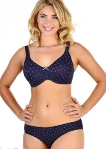 Anita Miss Dotty Maternity Nursing Bra + Brief Set Underwired Soft Blue Size 34D - Picture 1 of 8
