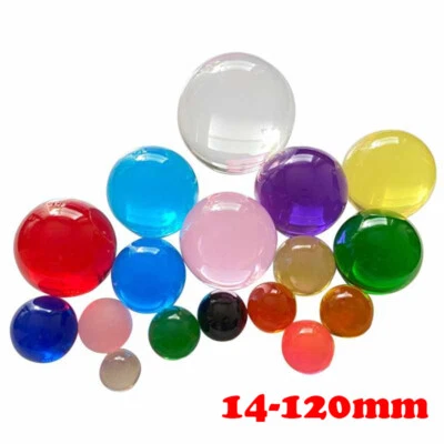 Glass Beads Marbles 14-120mm Decorative Sphere Colorful Crystal Glass Balls - Image 1 of 4