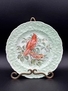 Popegosser China Rose Point Singned 7.5” decorative cardinal Plate - Picture 1 of 11