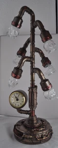 Steampunk Totenkopf Nachtlicht Retro Industrial Lampe Tischleuchte Gothik - Bild 1 von 7