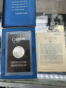 1884cc gsa Morgan silver dollar with coa - Picture 1 of 10