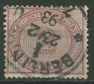 Deutsches Reich 1875 Ziffer im Oval 37 e gestempelt geprüft - Bild 1 von 1