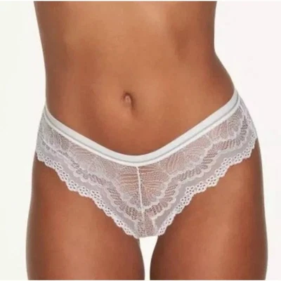 NWT Frederick's of Hollywood White Metallic Boyshort Panty Lace Size L Large - Image 1 of 3
