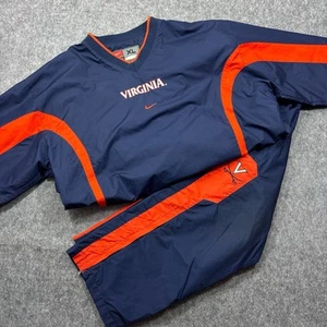 Vintage Nike Team Virginia Cavaliers XXL Warm-Up Trainingsanzug Jacke & Hose Set Y2K - Bild 1 von 24