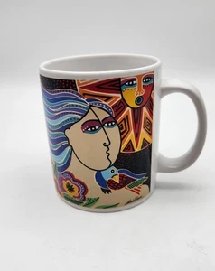 Laurel Burch "Spirit Of Womankind" Vintage 1995 Coffee Mug Cup Multicolor - Picture 1 of 4