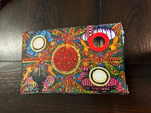 Guatmalan Ernte Gemälde Vogelperspektive 8 x 5,5 Zoll - Bild 1 von 9