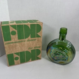 Wheaton Nuline Presidential Commemorative Glass Decanter ~ 8" ~ FDR - Picture 1 of 5
