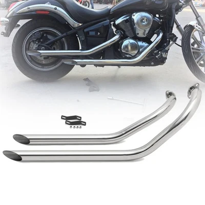 Tubo de escape escalonado Vulcan 900/S Full Shots para Kawasaki VN900B Classic 06-22 Foto 1 de 4