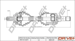Dr!Ve+ eje de transmisión para Ford Focus II DA 1.6 Cabrio Limo Dr!Ve+ 2004-2012 - Imagen 1 de 4