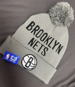 BROOKLYN NETS CAP FOR WINTER BLACK/ GREY FREE SIZE - Picture 1 of 2