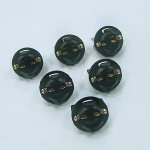 10x #555 T10 Pinball Lamp Light Bulb Socket Twist Lock Wedge instrument Base - Picture 1 of 4