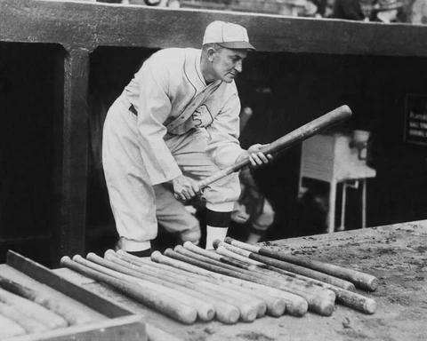 Philadelphia Athletics TY COBB Glossy 8x10 Photo Print Vintage Poster HOF 36 Cover