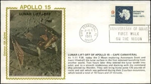 "Escondite ""seda"" Apolo 15 despegue lunar 8/2/71 Cabo Cañaveral, FL - Imagen 1 de 1