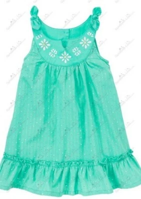 Vestido Gymboree 12-18 meses Safari Smiles Aqua Brillo Dobby Nuevo con Etiquetas 2014 Foto 1 de 3