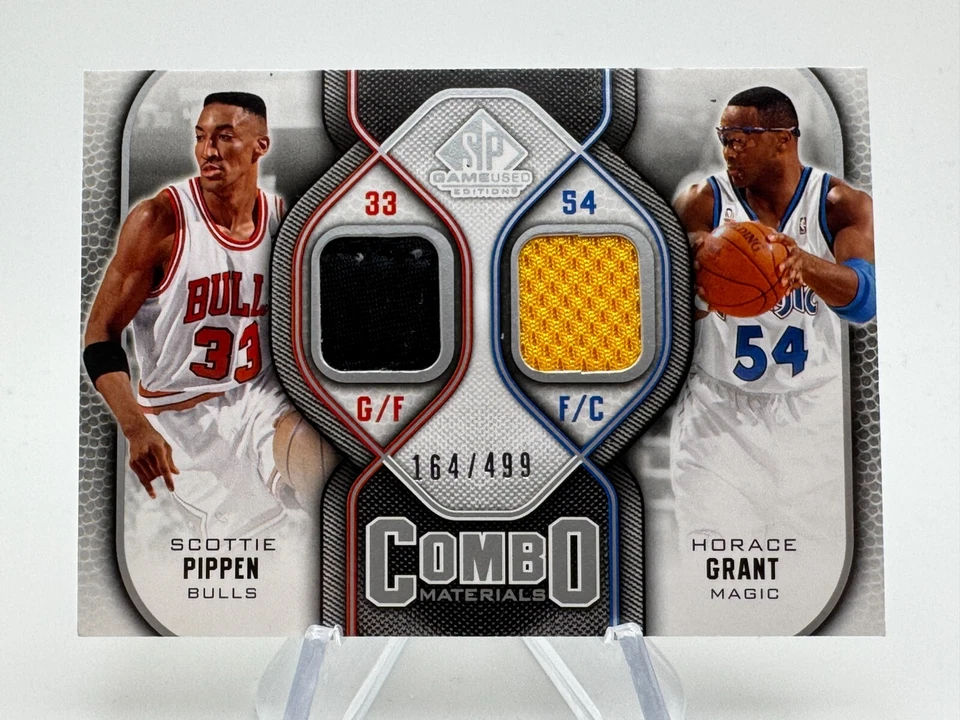 2009-10 NBA SP игры б/у SCOTTIE PIPPEN HORACEGRANT комбо материалы игры /499 - Изображение 1 из 2