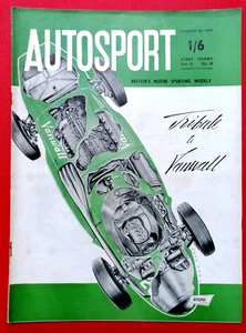 Autosport 20 Dec 1957 - VANWALL TRIBUTE ISSUE - NASSAU TROPHY -ALF FRANCIS STORY - Imagen 1 de 5