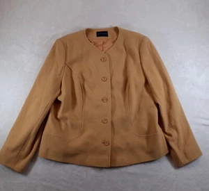 Chaqueta Alexon para mujer Reino Unido 20 naranja melocotón lana mezcla cachemir - Imagen 1 de 11