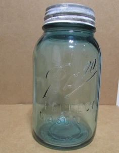 1910’s Ball 1-quart Perfect Mason Canning Jar - Picture 1 of 2