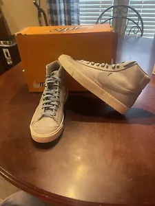 Nike Blazer Mid '77 PRM Grey Fog LT Smoke Grey D09787 001 Shoes Men's 10 - Picture 1 of 7